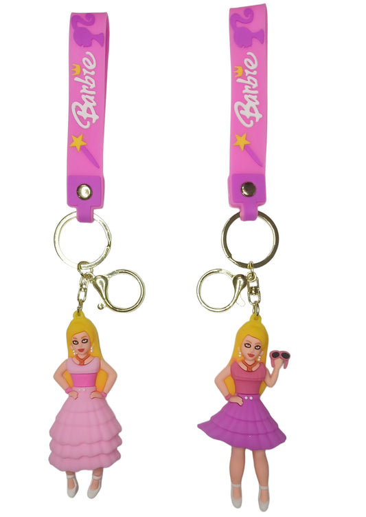 Barbie PVC Silicon Keychain with Hook(Any One)