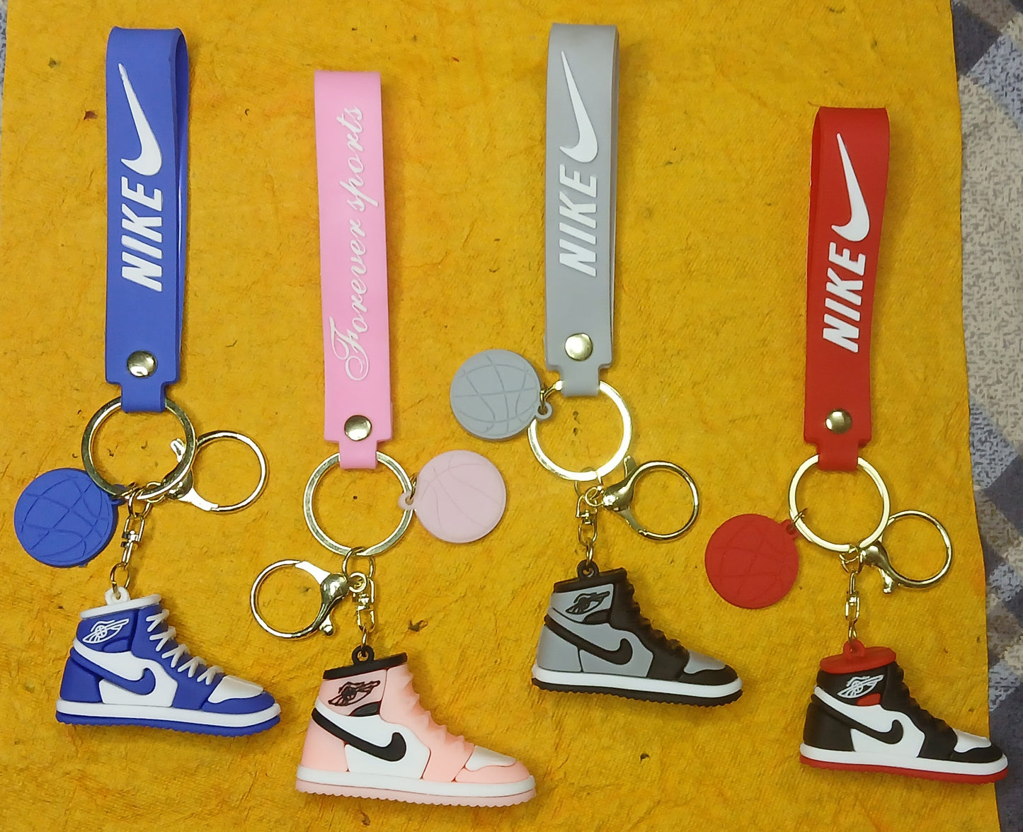 High Ankle NIke Shoes PVC Silicon Keychain with Hook (Any One)