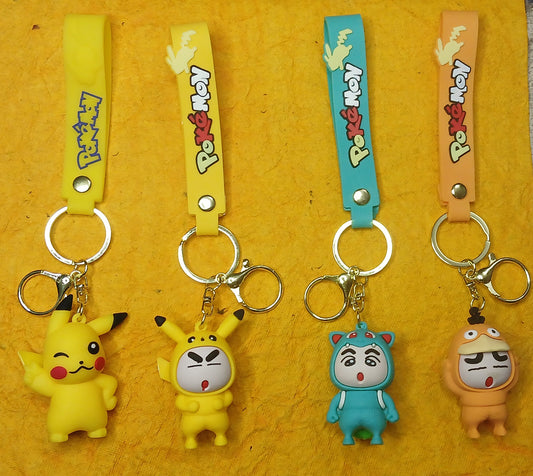 Celebrate Your Pokémon Journey with the Pokémon PVC Silicon Keychain! (Any One)