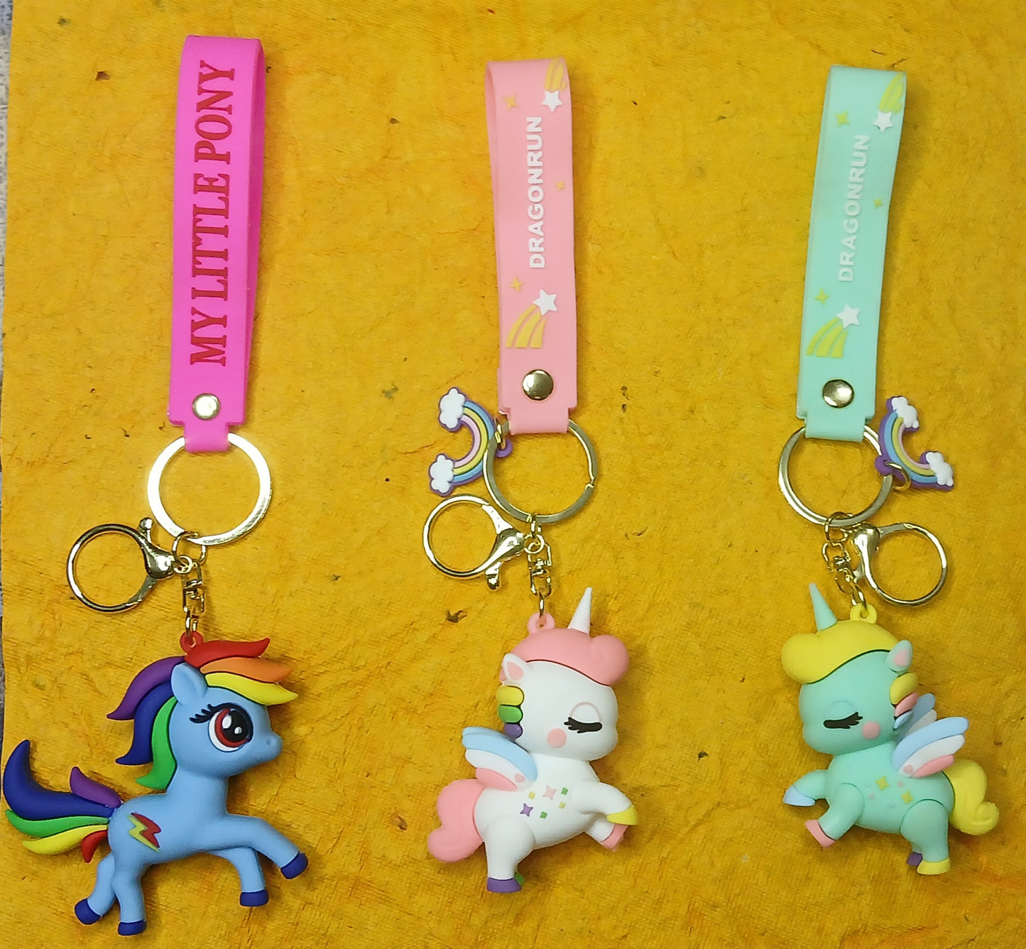 Unicorn PVC Silicon Keychain with Hook (Any One)