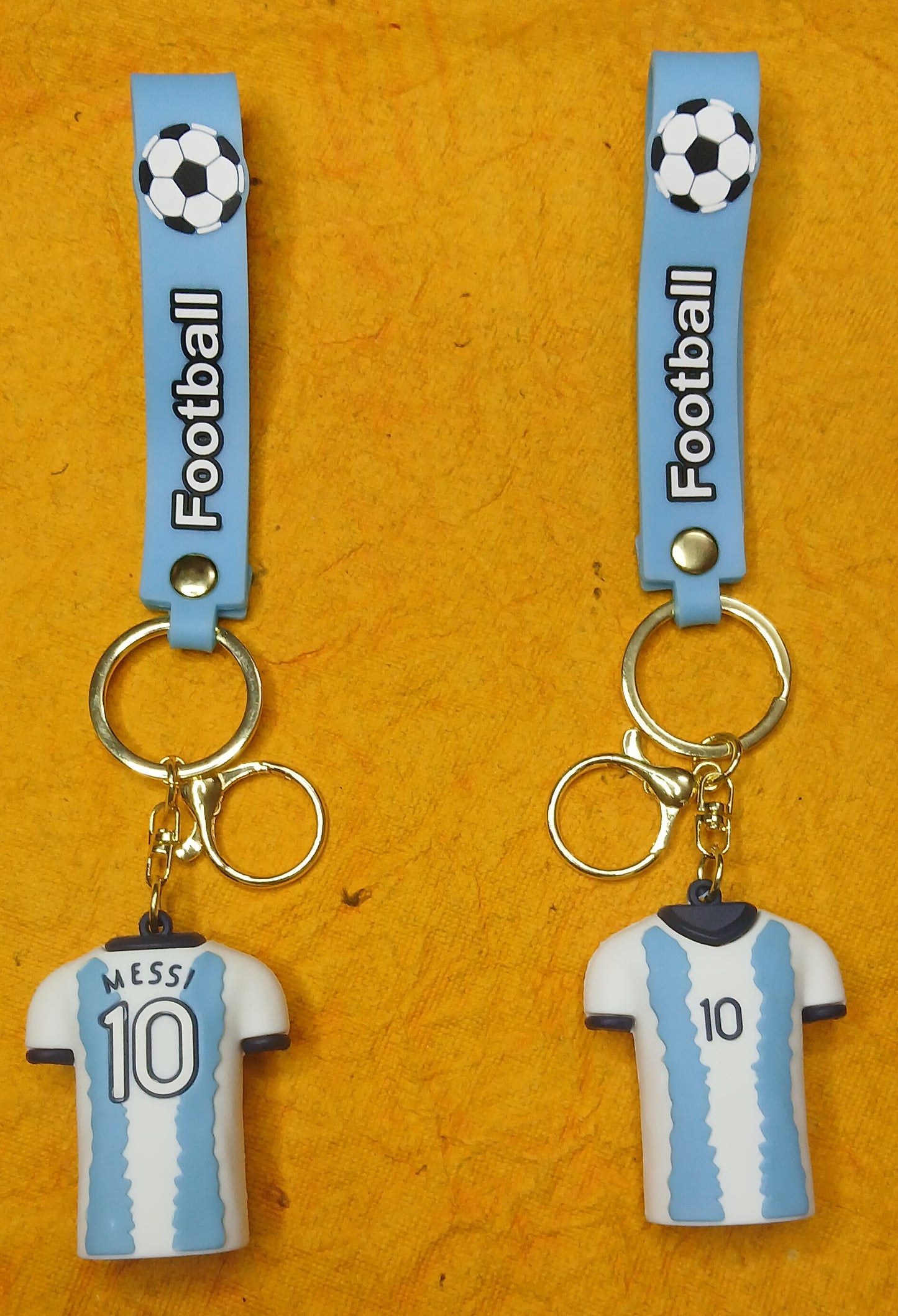 Messi Football PVC Silicon Keychain with Hook