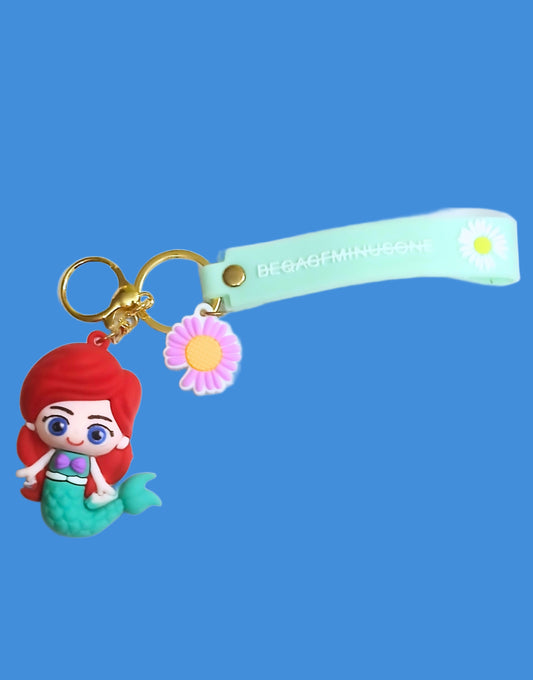 Little Mermaid PVC Silicon Keychain with Hook