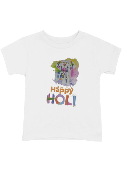 Celebrate Holi with Bold & White Happy Holi T-Shirts!