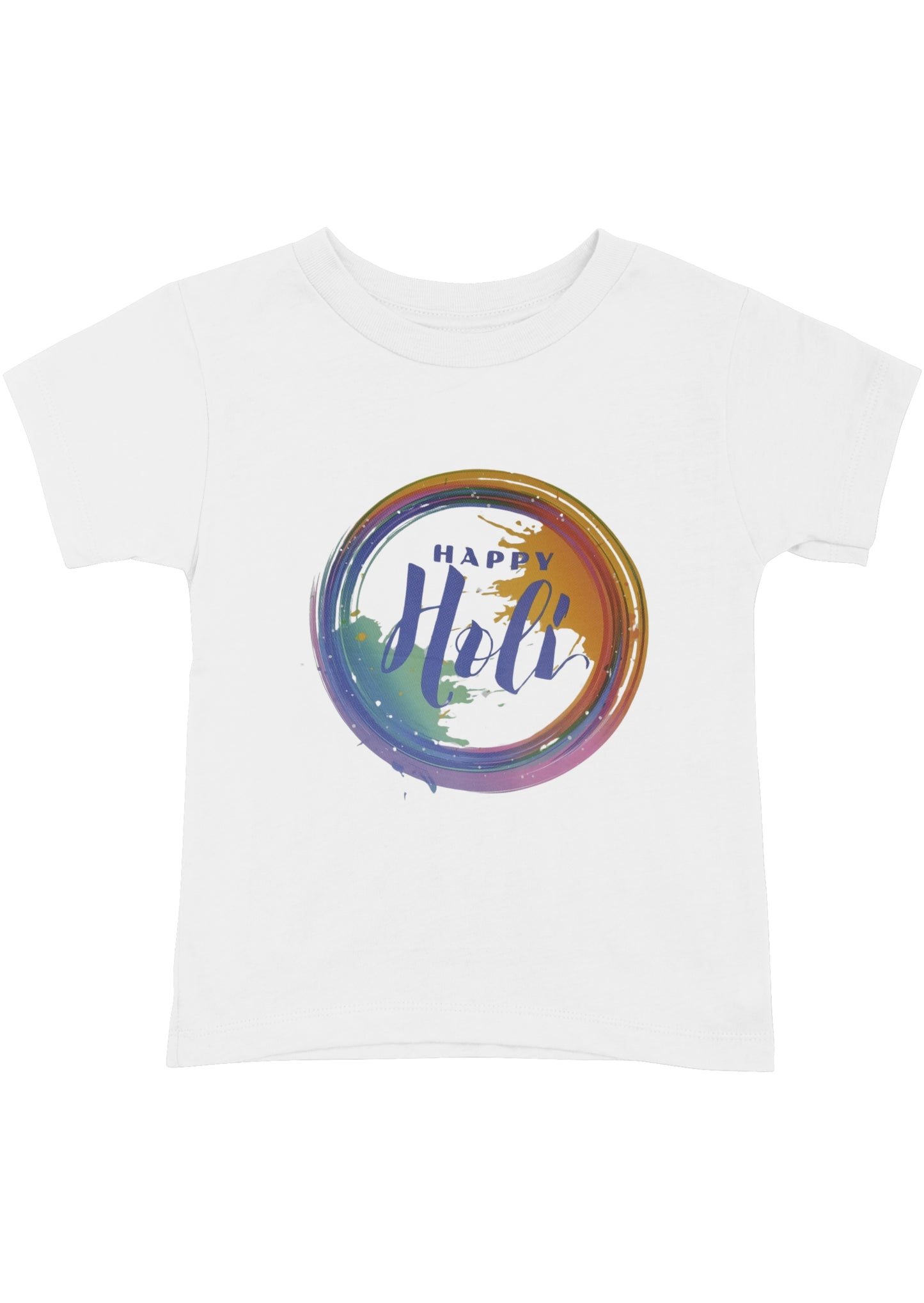 Celebrate Holi with Bold & White Happy Holi T-Shirts!