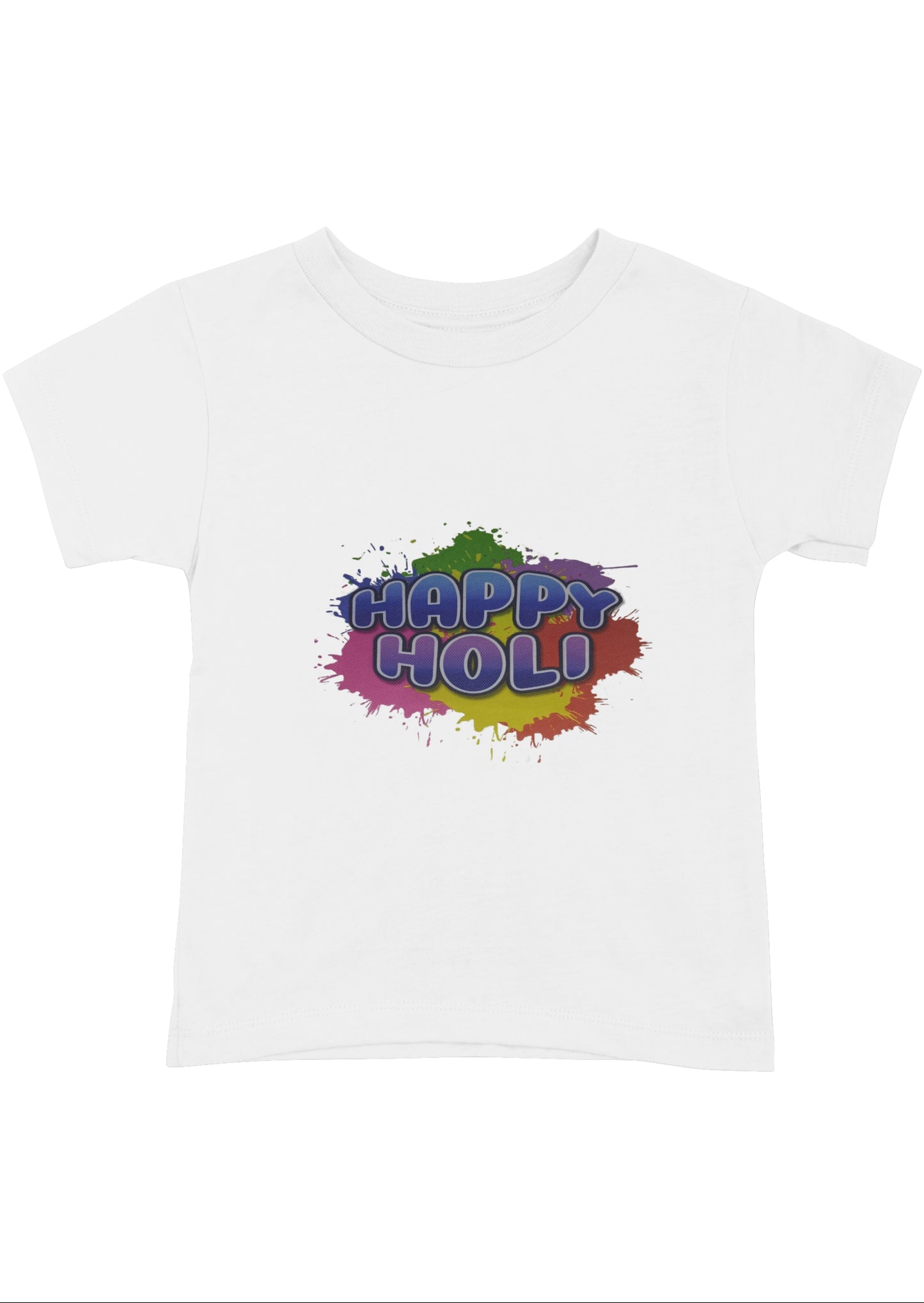 Celebrate Holi with Bold & White Happy Holi T-Shirts!