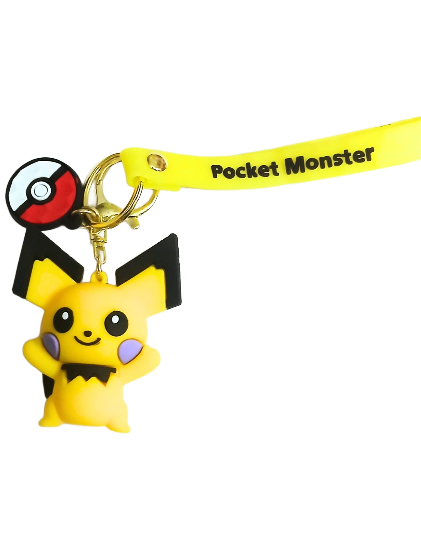 Pikachu PVC Silicon Keychain with Hook