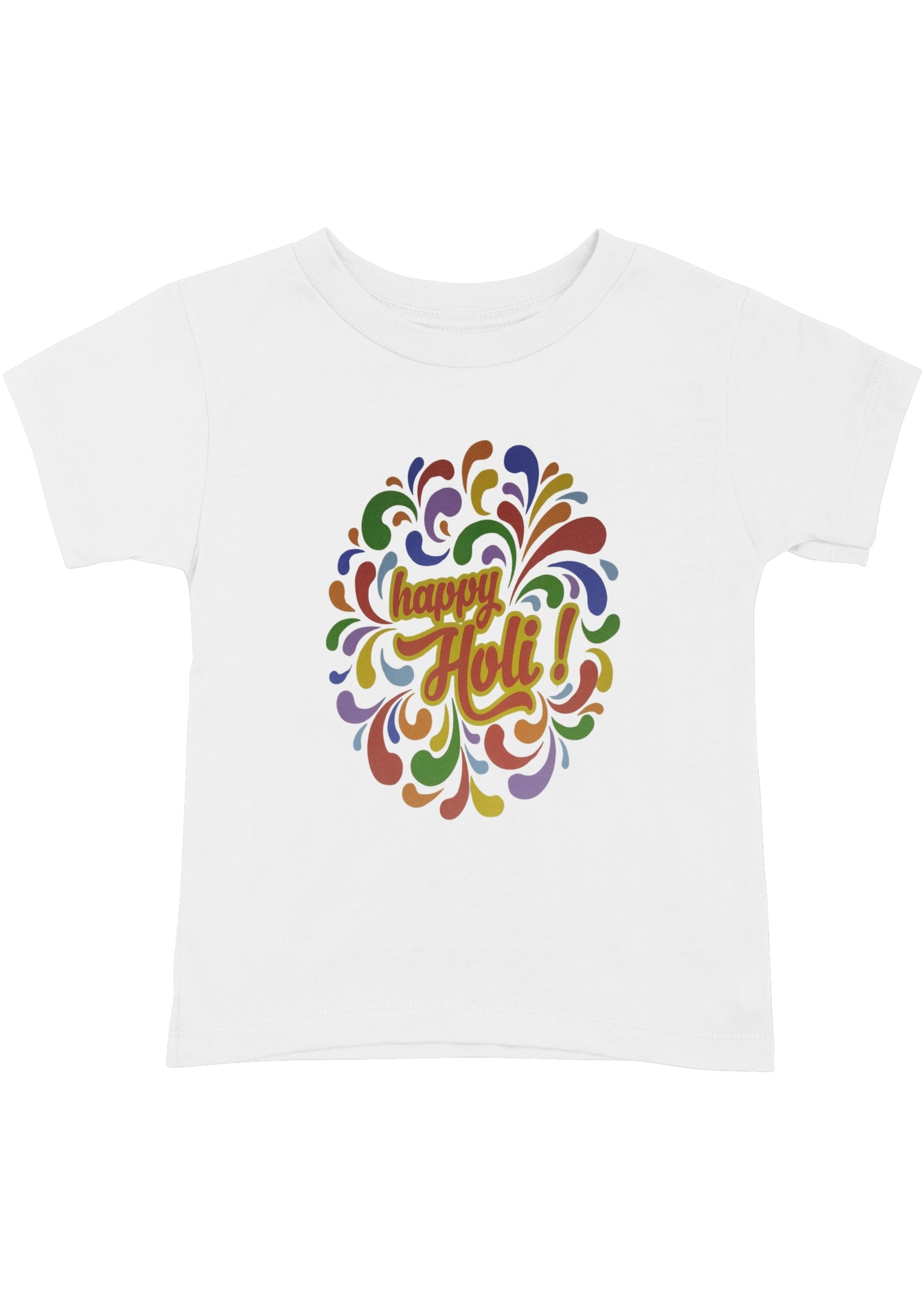 Celebrate Holi with Bold & White Happy Holi T-Shirts!