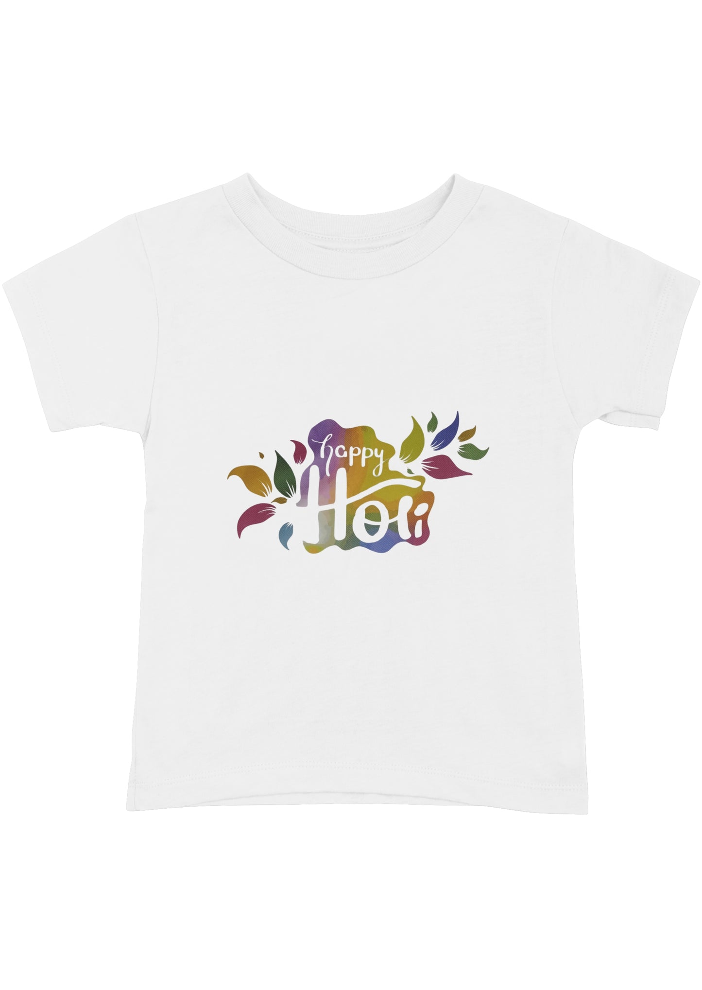 Celebrate Holi with Bold & White Happy Holi T-Shirts!