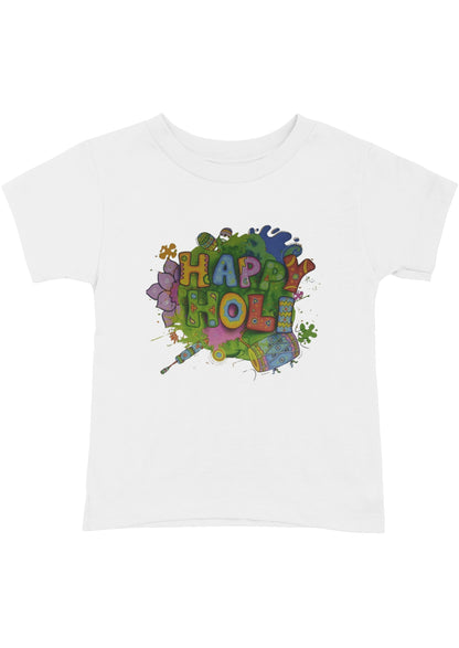 Celebrate Holi with Bold & White Happy Holi T-Shirts!