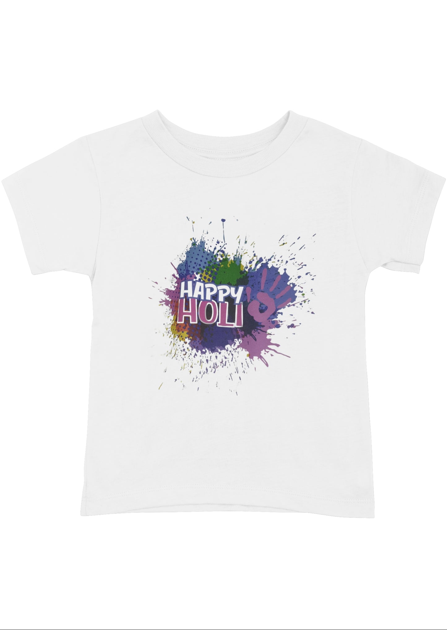 Celebrate Holi with Bold & White Happy Holi T-Shirts!