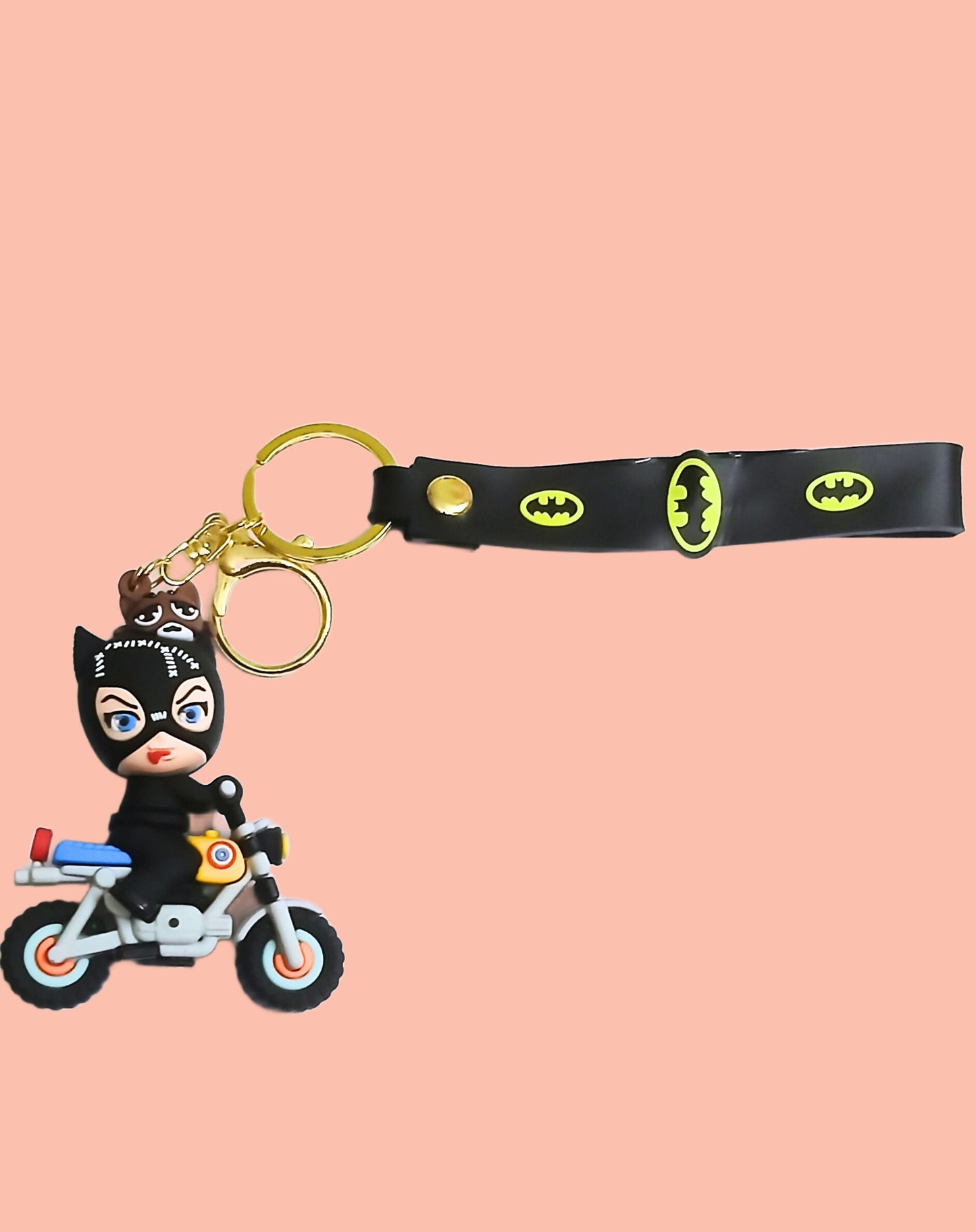 Batwomen PVC Silicon Keychain with Hook