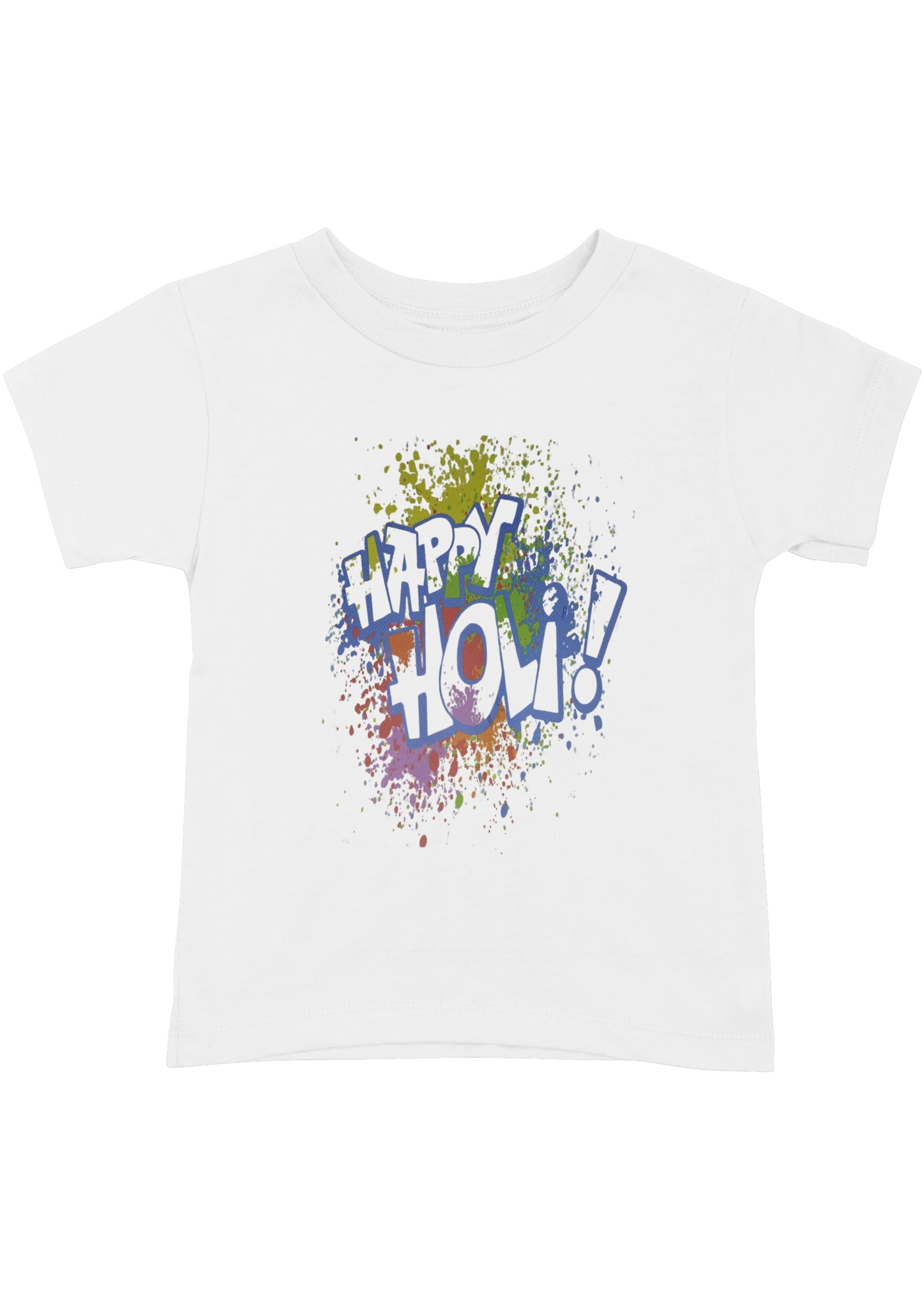 Celebrate Holi with Bold & White Happy Holi T-Shirts!