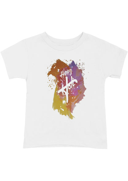 Celebrate Holi with Bold & White Happy Holi T-Shirts!