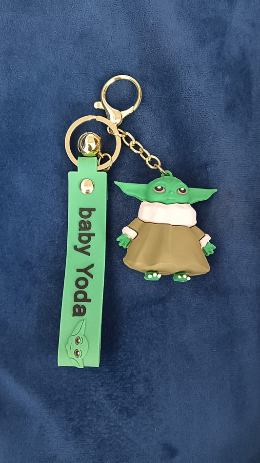 Celebrate the Charm of the Galaxy with the Baby Yoda PVC Silicon Keychain!