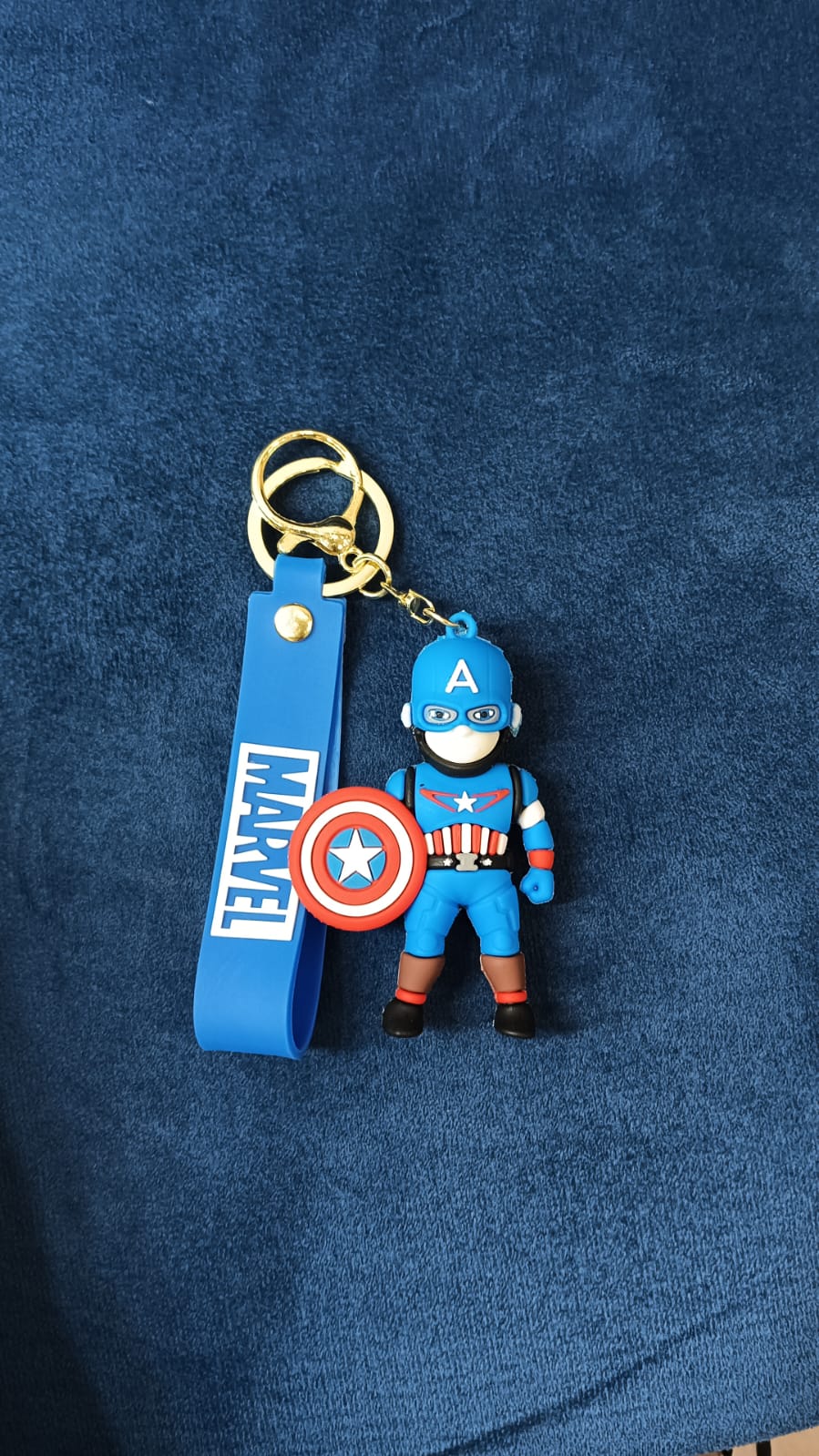 Captain America Marvel PVC Silicon Keychain with Hook
