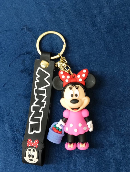 Celebrate Timeless Magic with the Minnie PVC Silicon Keychain!
