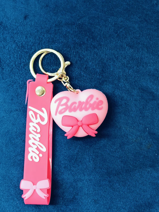 Embrace effortless elegance with PVC Light Pink Heart Keychain
