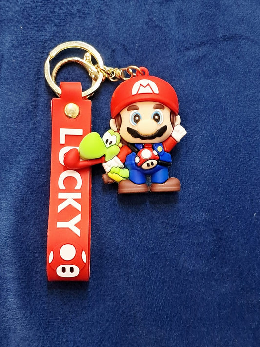 Mario PVC Silicon Rubberized Keychain with Hook