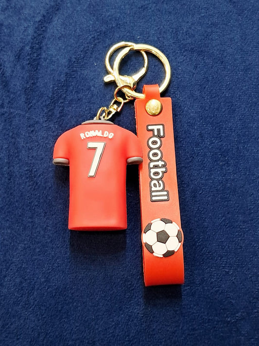 Ronaldo CR7 PVC Silicon Keychain with Hook