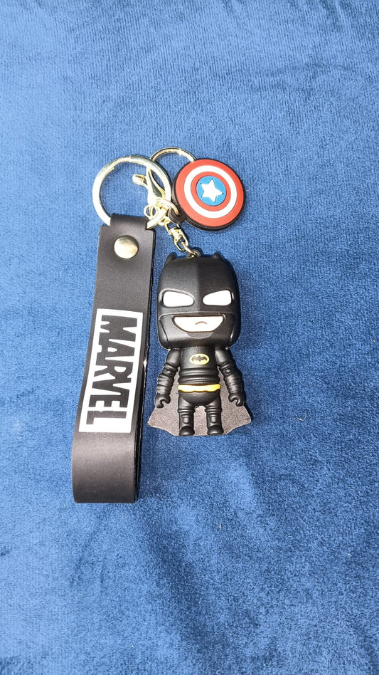 Unleash the Night with the Batman PVC Keychain!