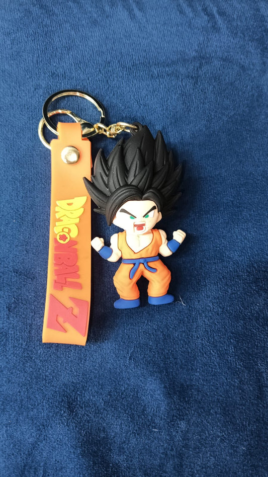 Unleash the Saiyan Spirit with the Black Hair Goku PVC Keychain!