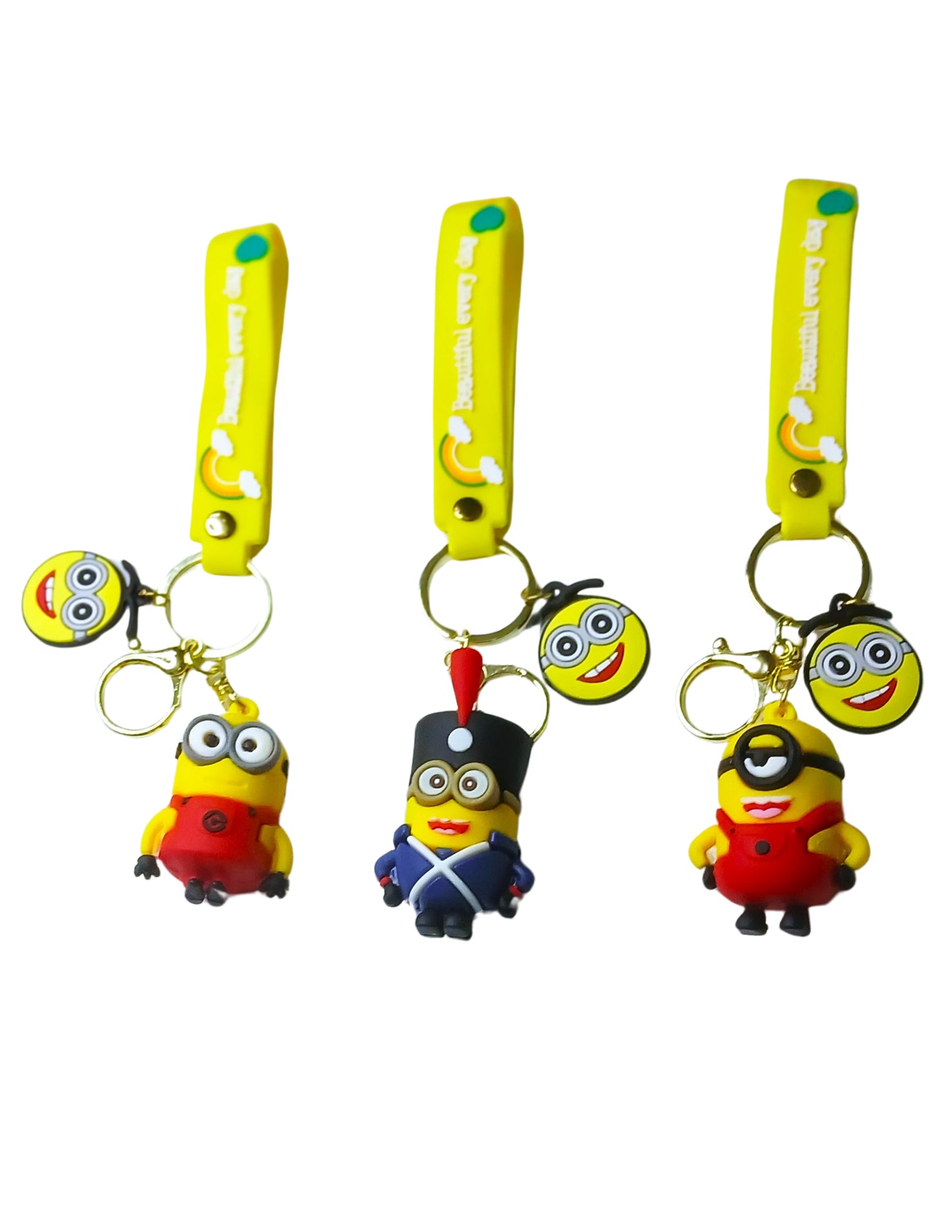 Minions PVC Silicon Keychain with Hook (Any One)